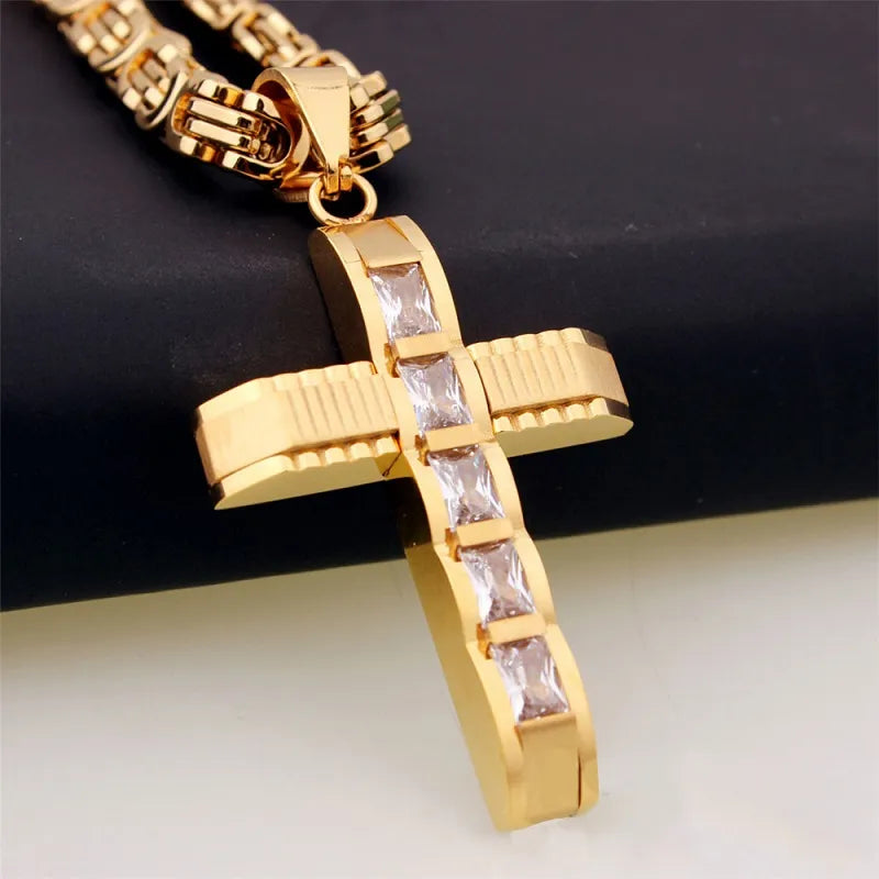 Pendentif Croix Homme En Or