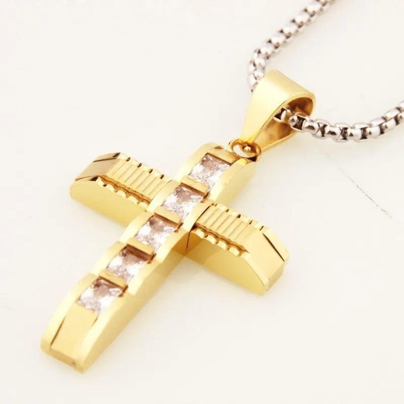 Pendentif Croix Homme En Or