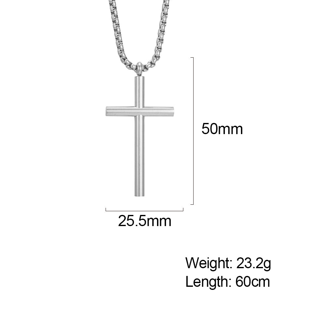 Collier Croix Argent Homme