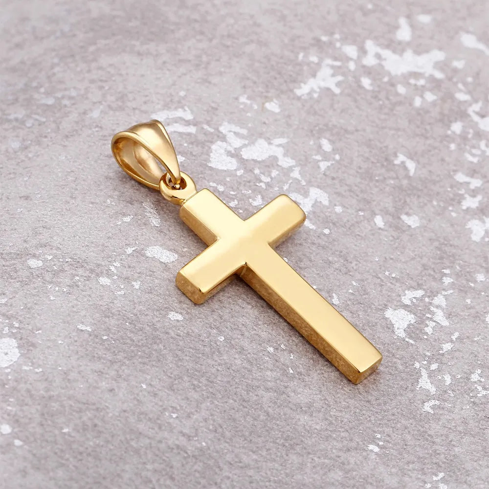 Pendentif Croix Homme En Acier