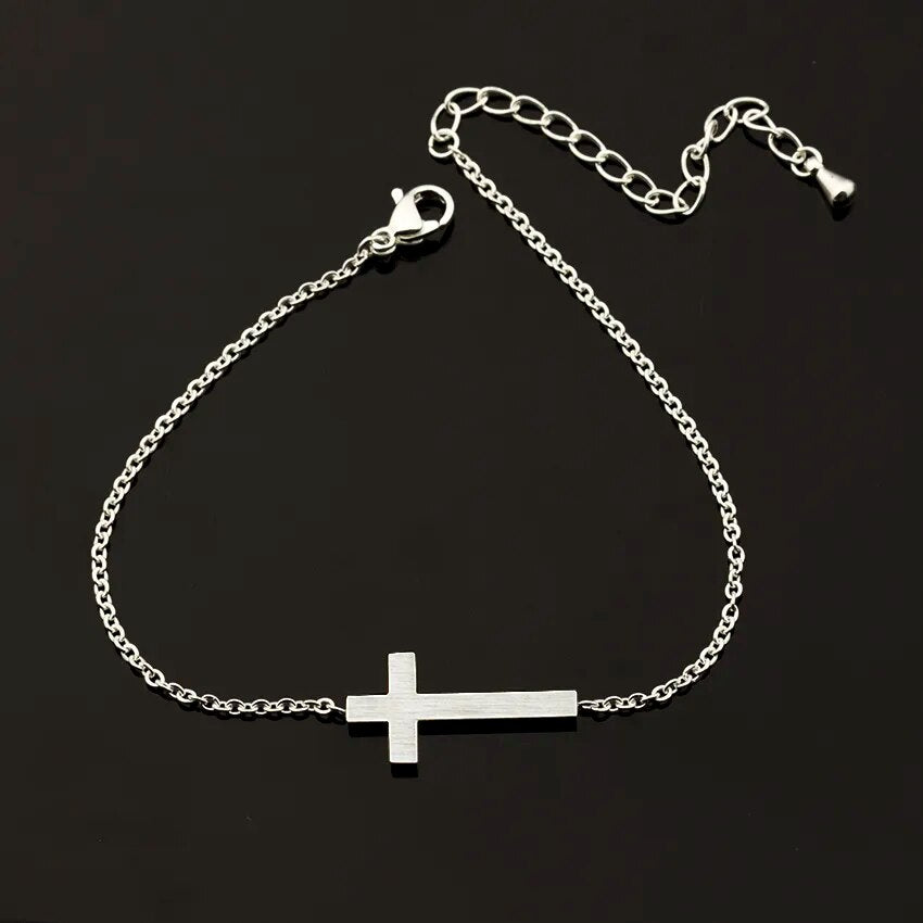 Bracelet Croix Argent Femme