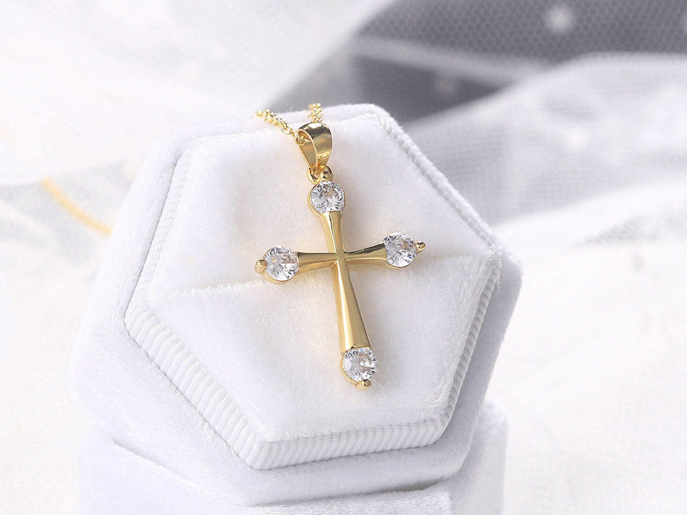 Collier Croix Femme Discret