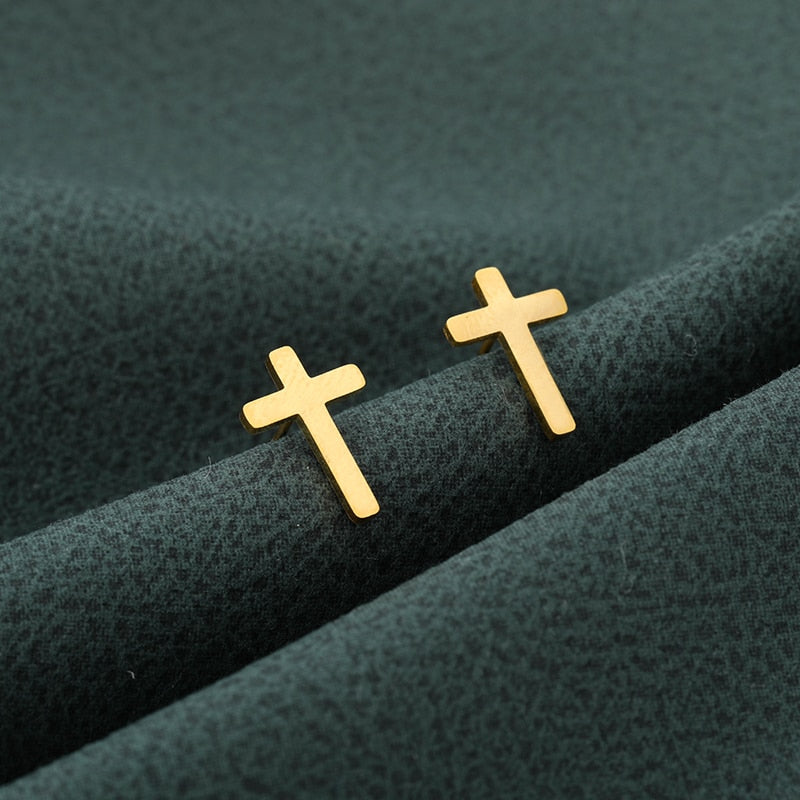 Boucle D oreille Croix Image