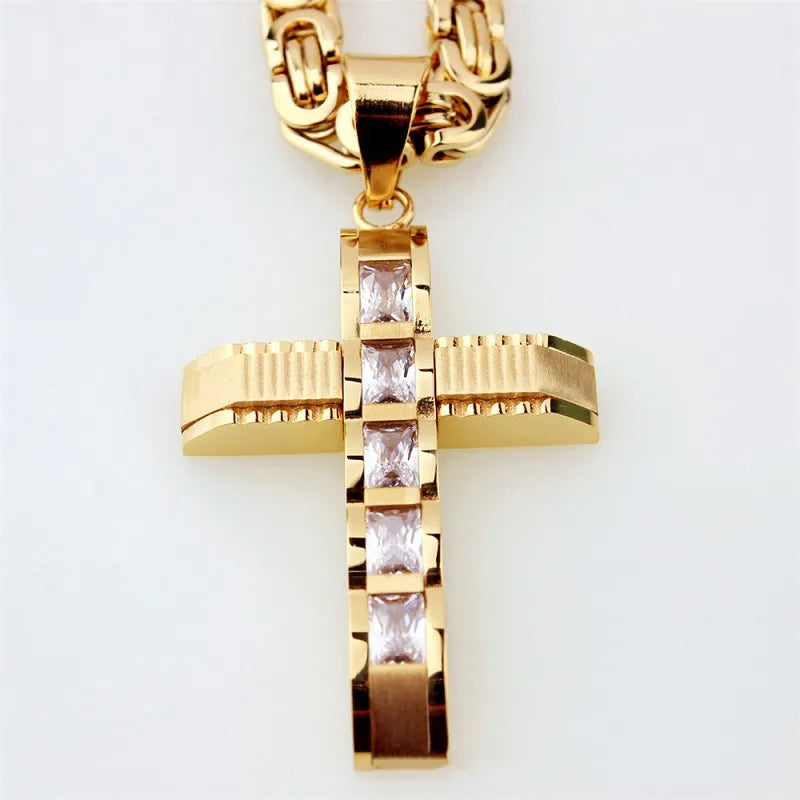 Pendentif Croix Homme En Or